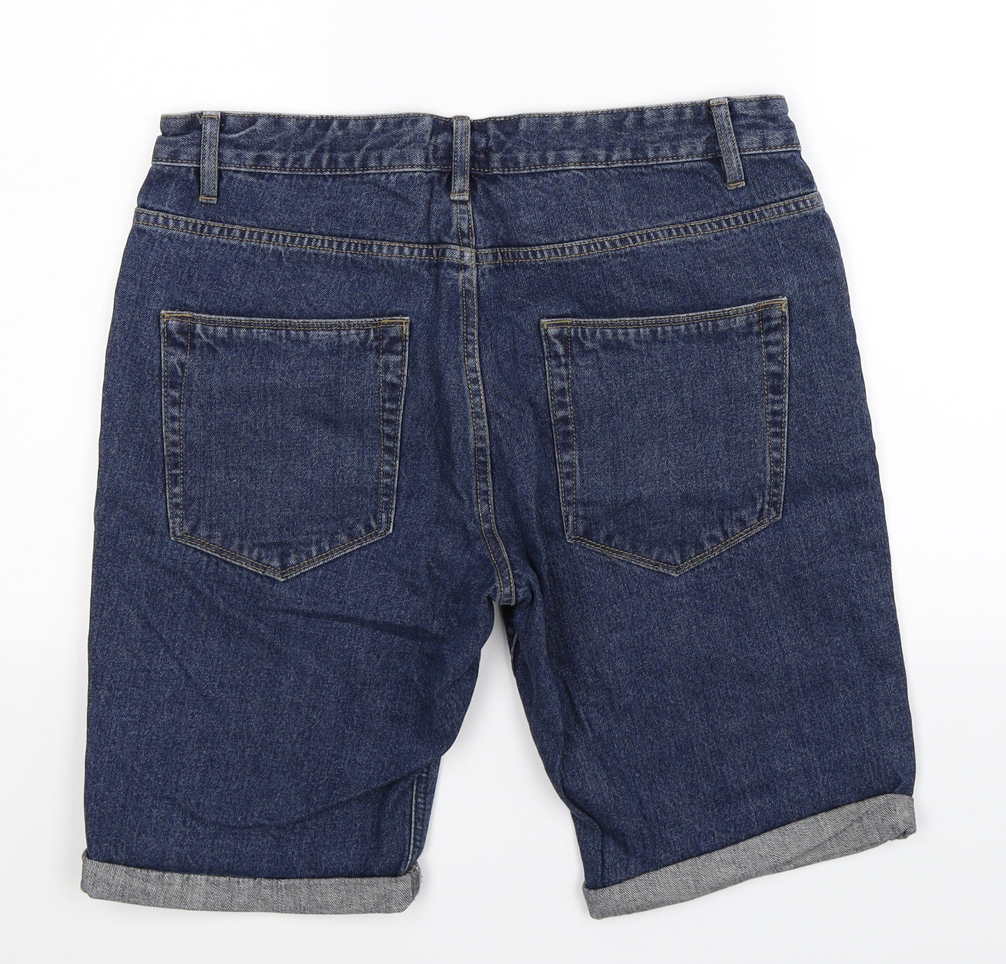 ACW85 Mens Blue  Denim Bermuda Shorts Size 32