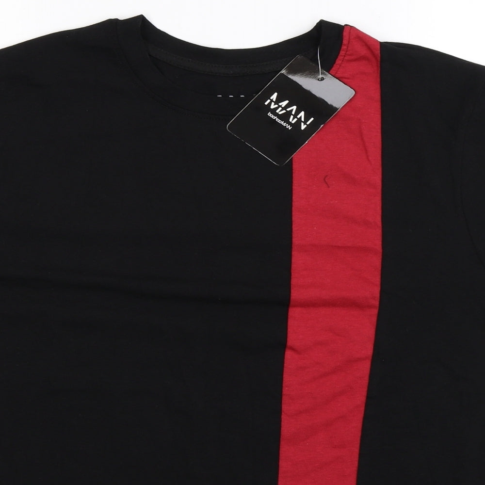 Boohoo Mens Black    T-Shirt Size XL