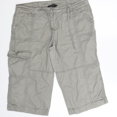 Dorothy Perkins Womens Grey   Bermuda Shorts Size 18