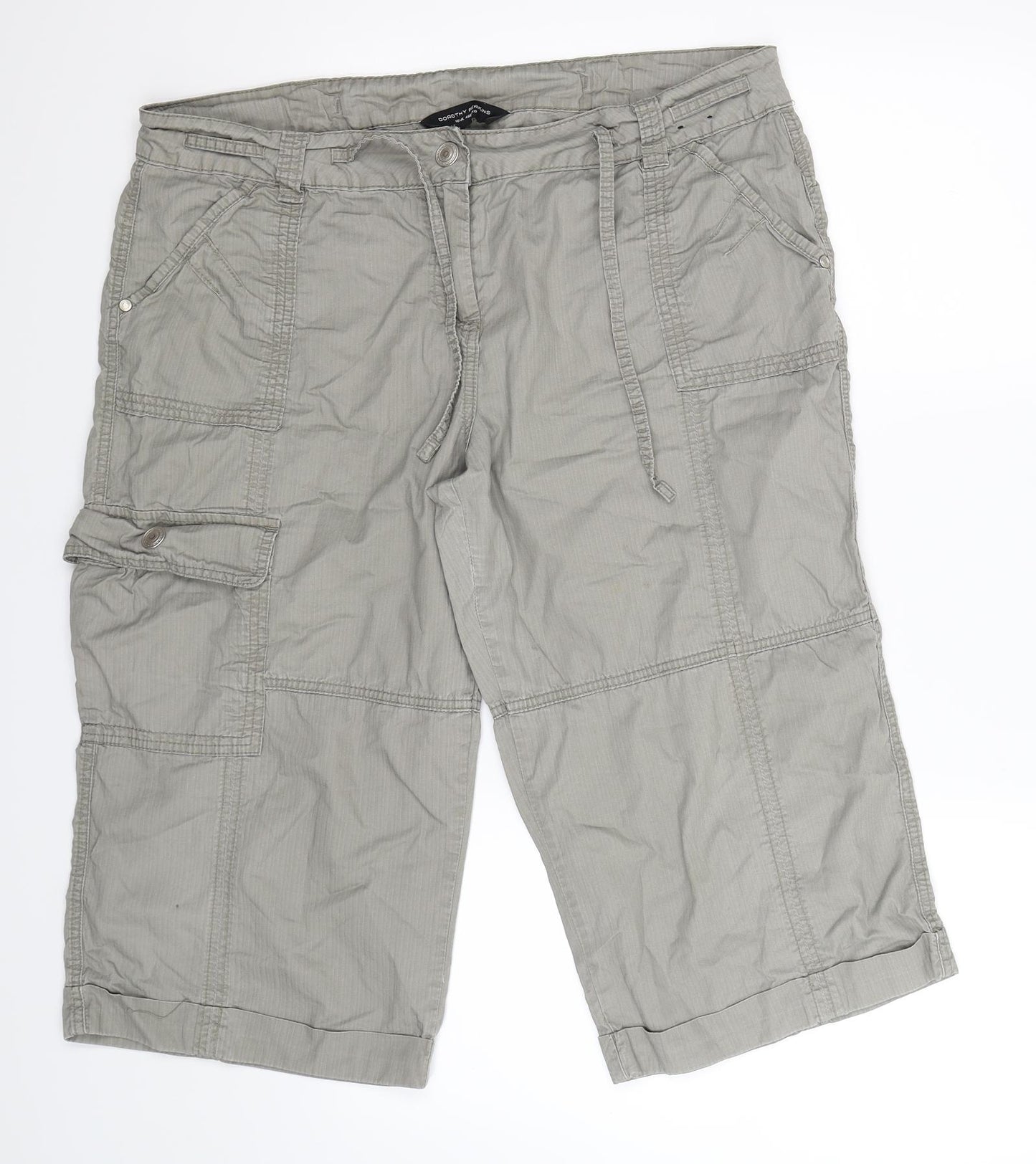 Dorothy Perkins Womens Grey   Bermuda Shorts Size 18