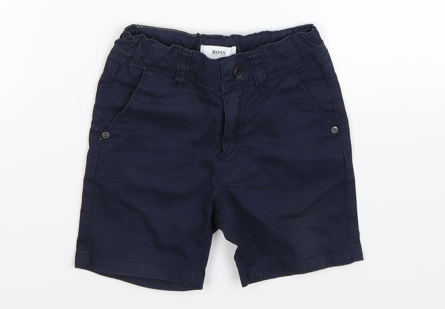 HUGO BOSS Boys Blue   Cropped Trousers Size 18 Months