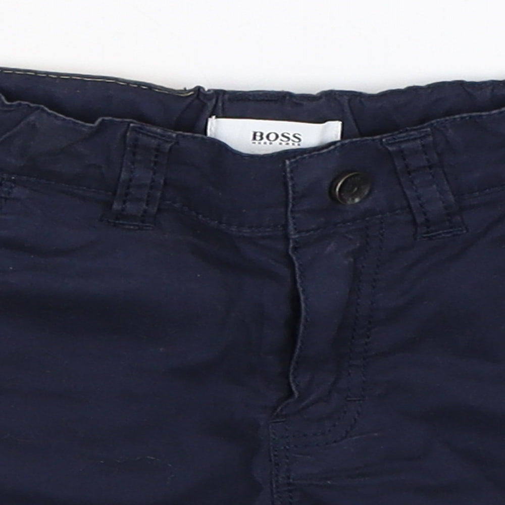 HUGO BOSS Boys Blue   Cropped Trousers Size 18 Months