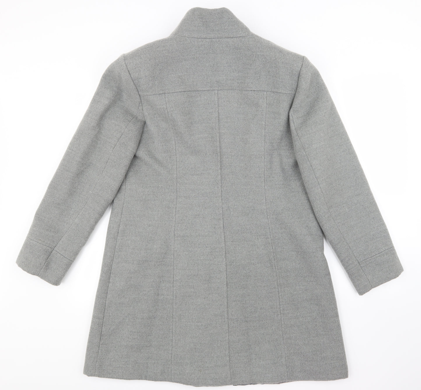 BM Collection Womens Grey   Overcoat Coat Size 14