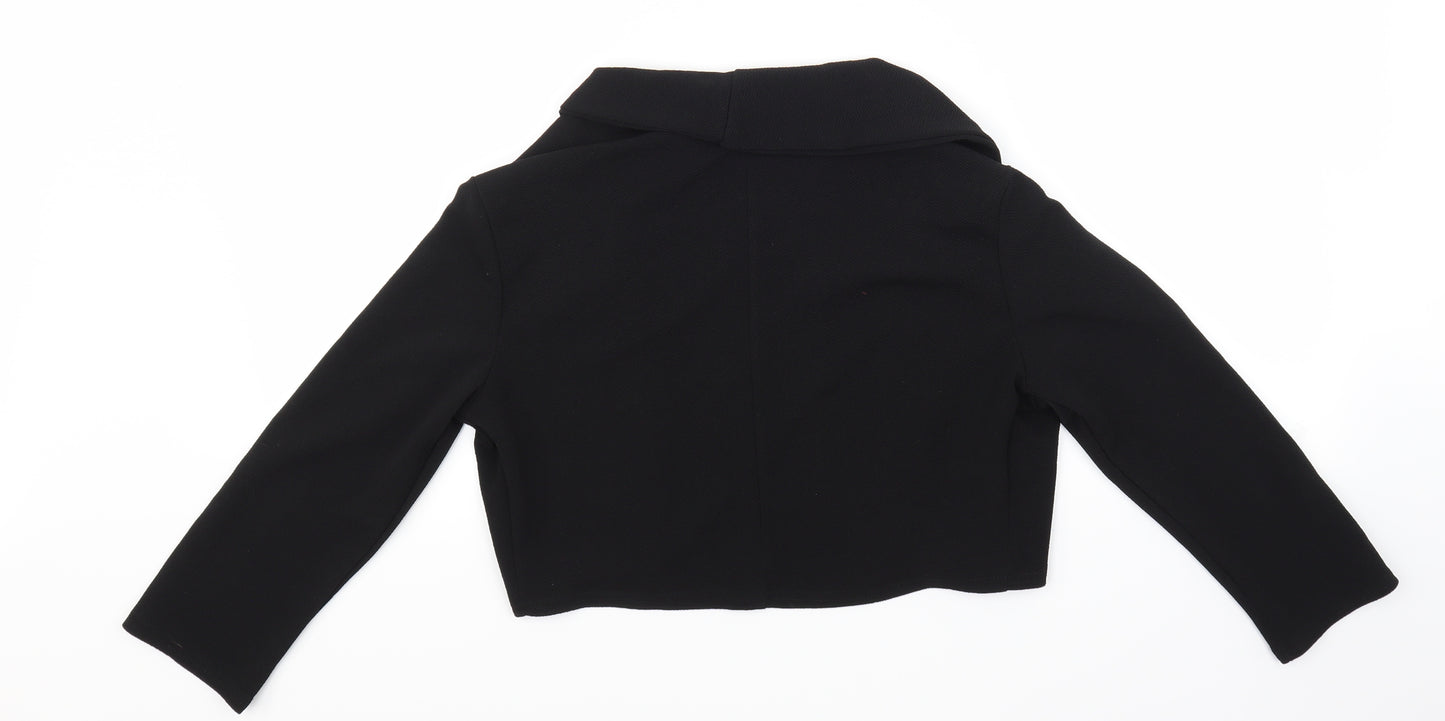 Boohoo Womens Black   3-in-1 Jacket Blazer Size 12