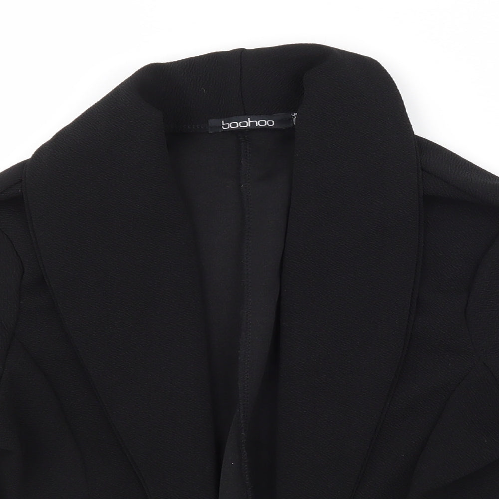 Boohoo Womens Black   3-in-1 Jacket Blazer Size 12