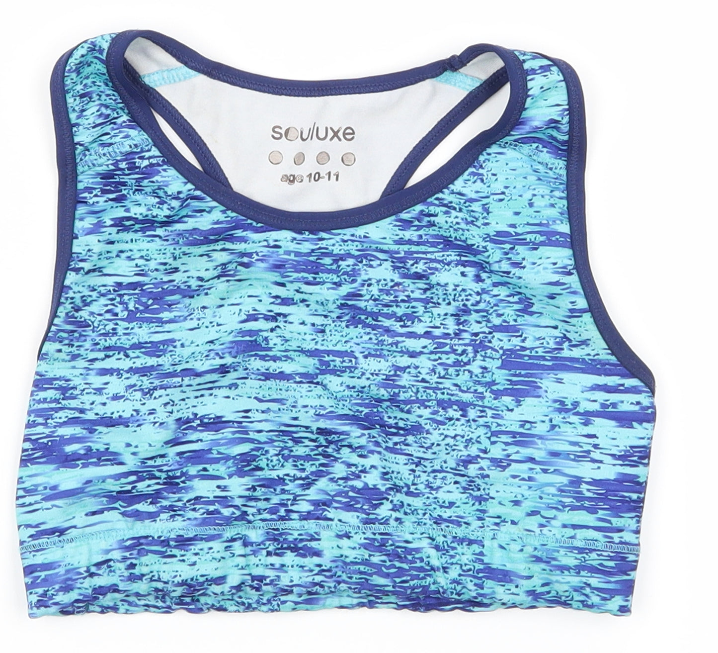 souluxe Girls Blue   Basic Tank Size 10-11 Years