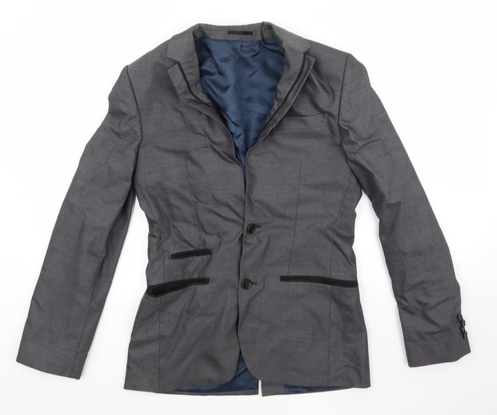 River Island Mens Grey   Jacket Blazer Size 34