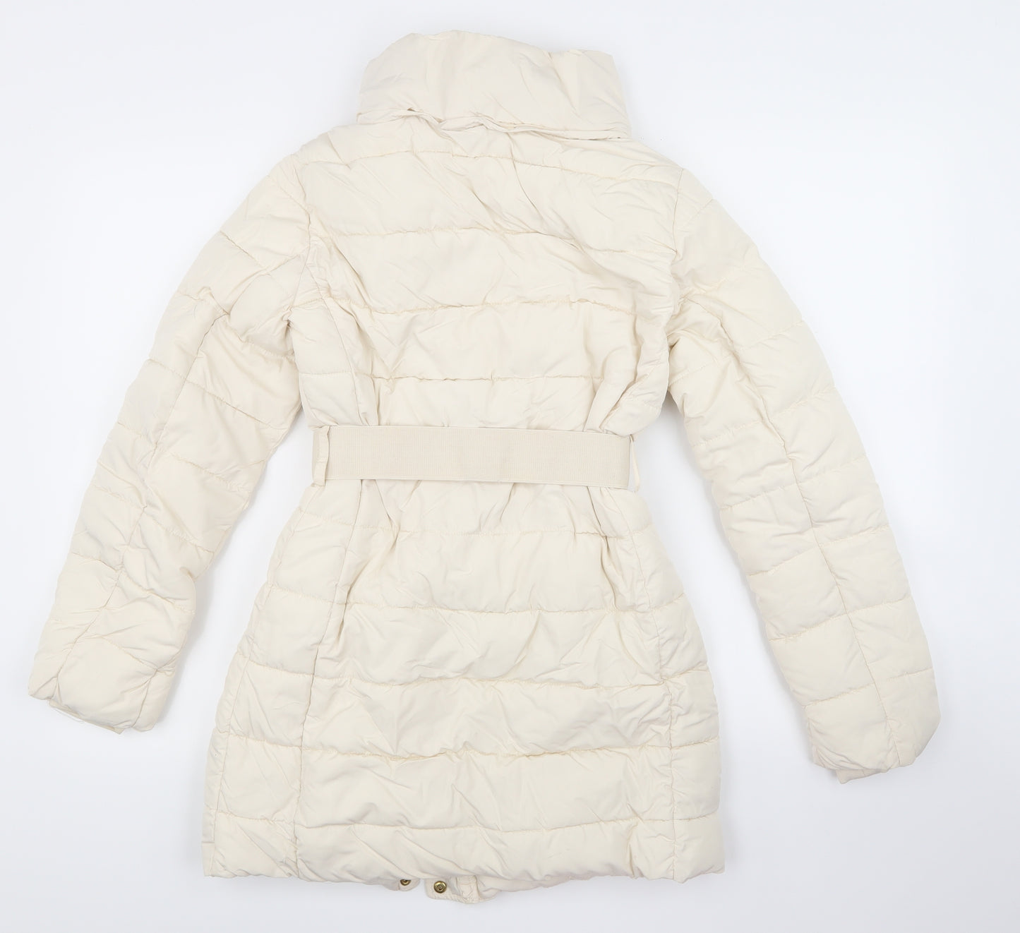 Primark Womens Beige   Puffer Jacket Coat Size XS