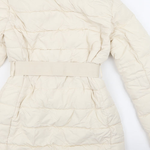 Primark Womens Beige   Puffer Jacket Coat Size XS
