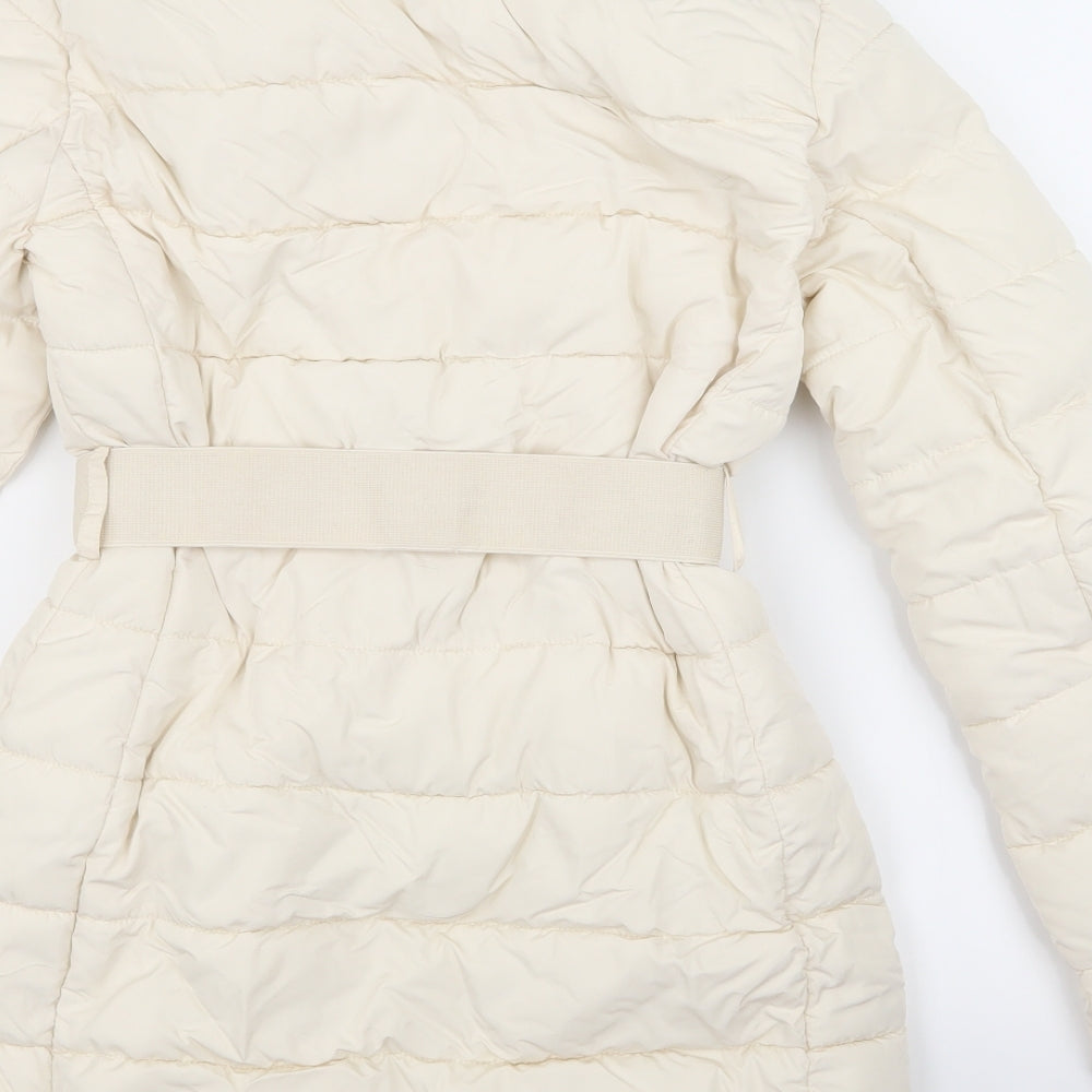 Primark Womens Beige   Puffer Jacket Coat Size XS