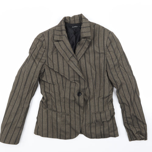 Inwear Mens Gold Striped   Blazer Size M