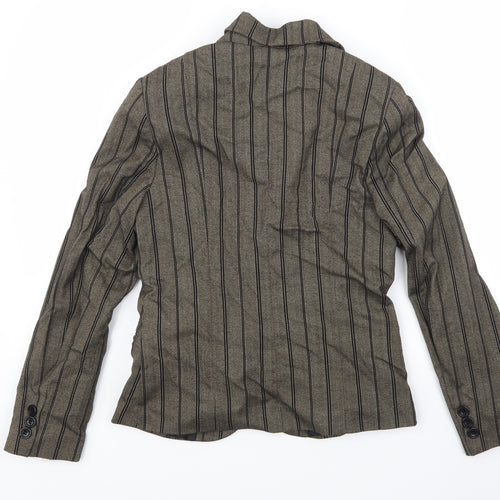 Inwear Mens Gold Striped   Blazer Size M