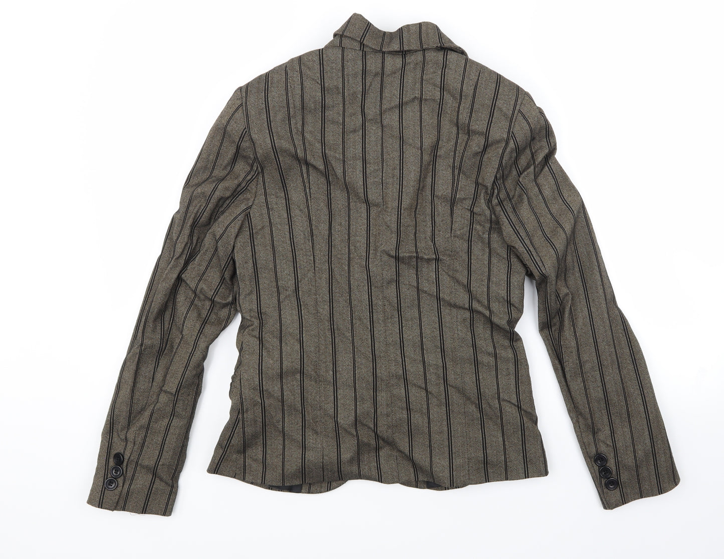 Inwear Mens Gold Striped   Blazer Size M