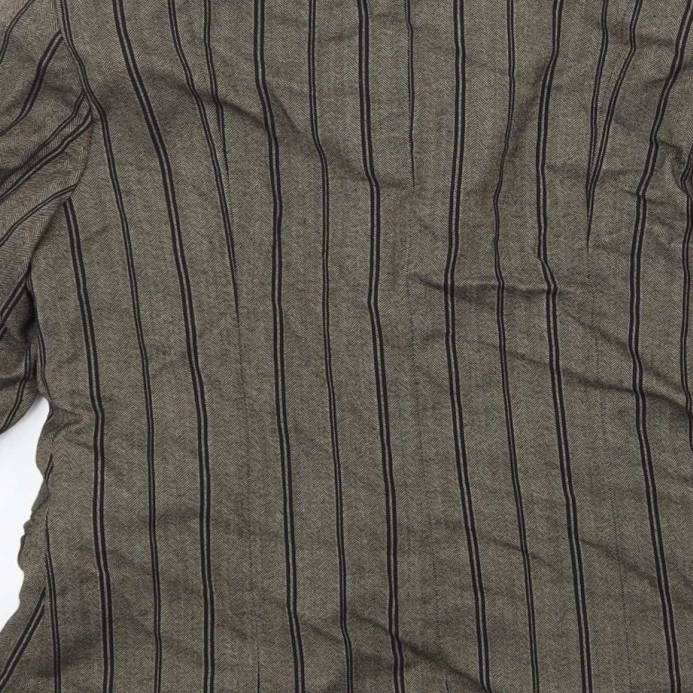 Inwear Mens Gold Striped   Blazer Size M