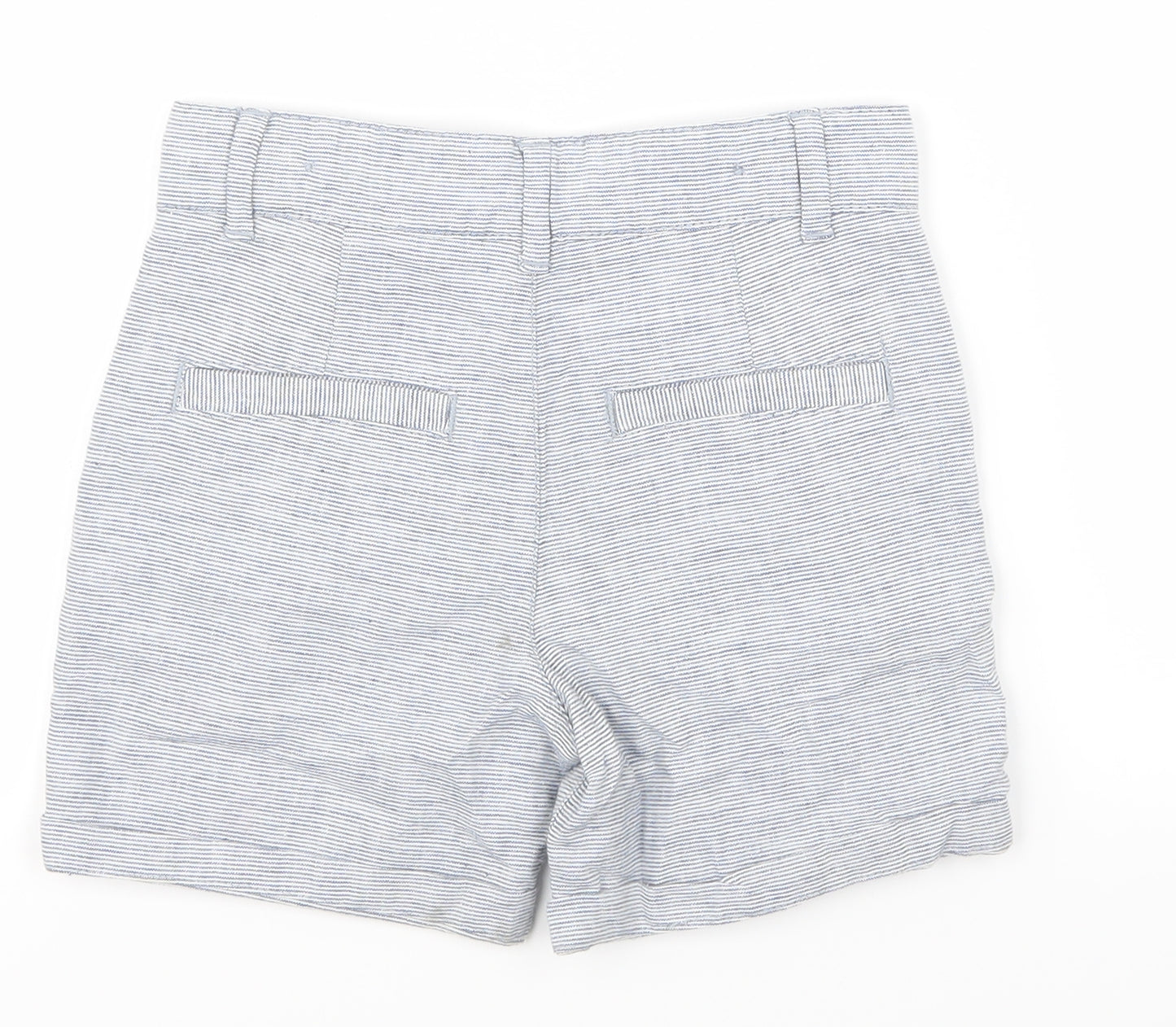 George Boys Blue Striped  Utility Shorts Size 5-6 Years