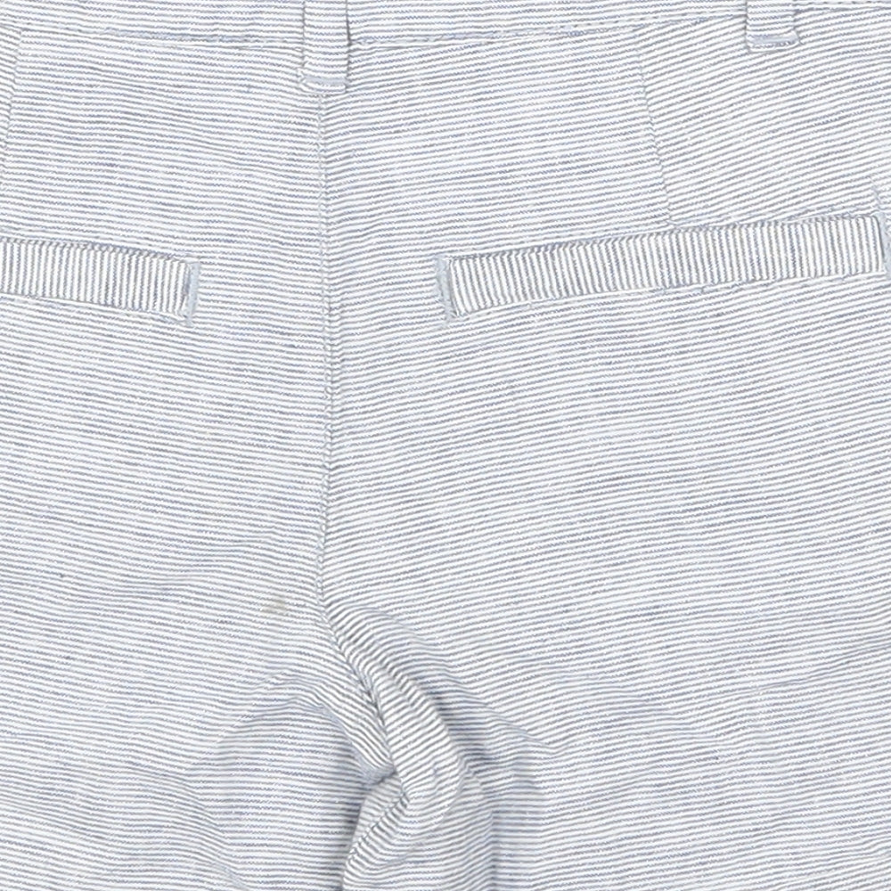 George Boys Blue Striped  Utility Shorts Size 5-6 Years