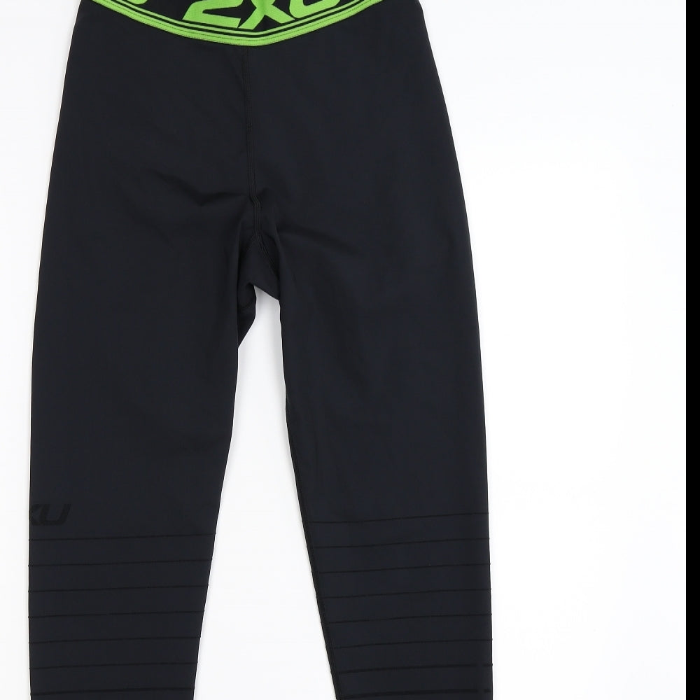 2XU Womens Black   Compression Leggings Size M L28 in