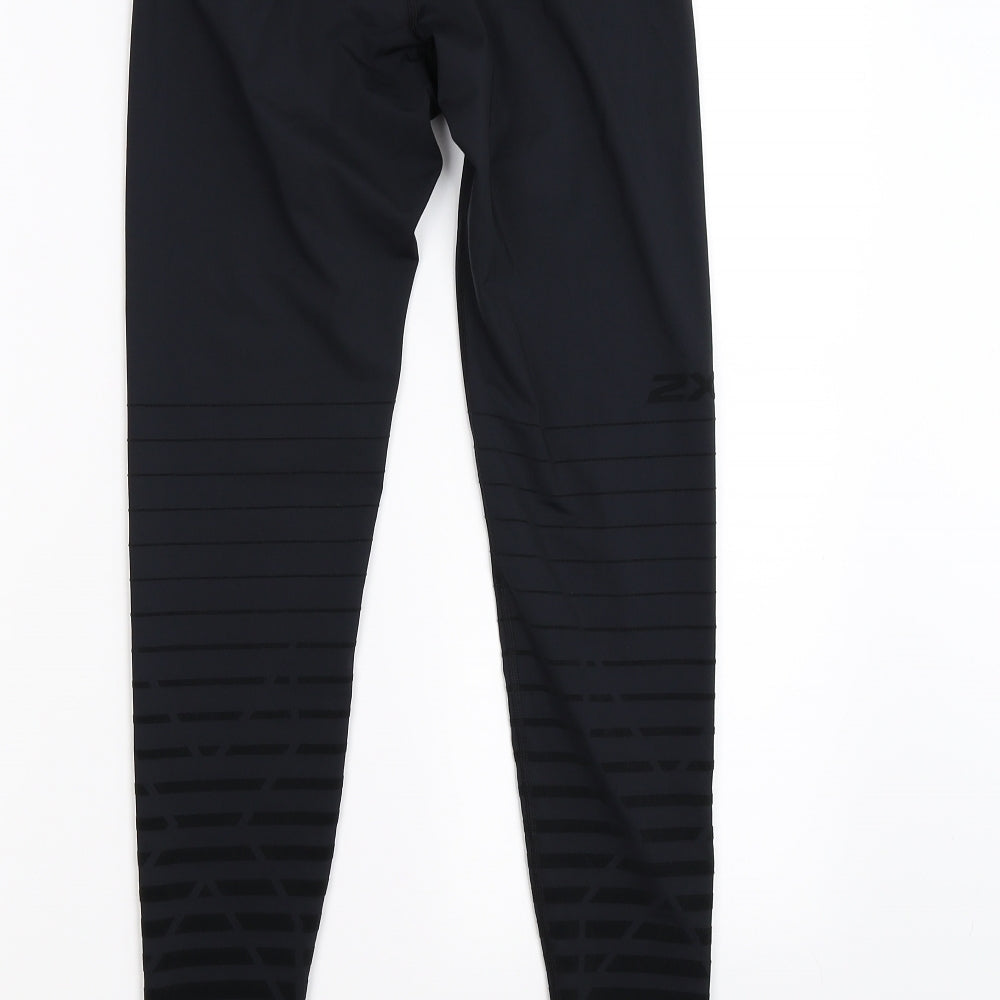 2XU Womens Black   Compression Leggings Size M L28 in