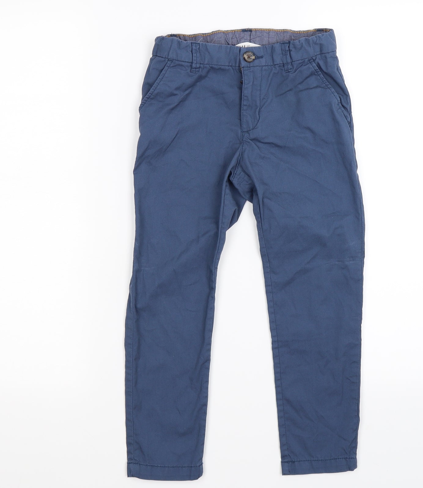 H&M Boys Blue   Chino Trousers Size 6 Years