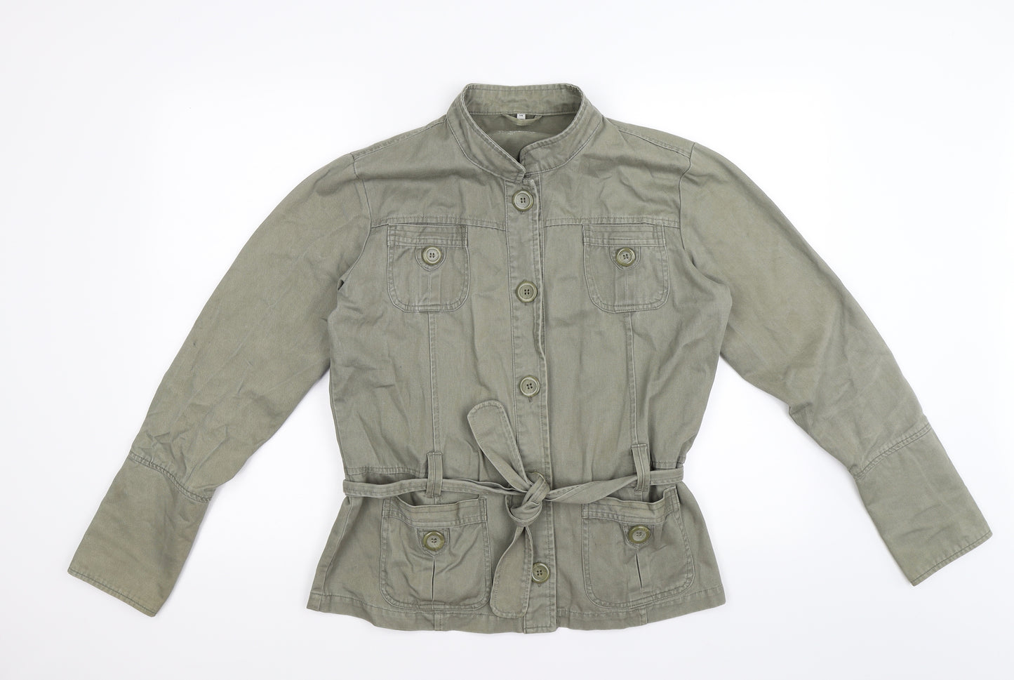 evie Womens Green  Denim Jacket  Size 14