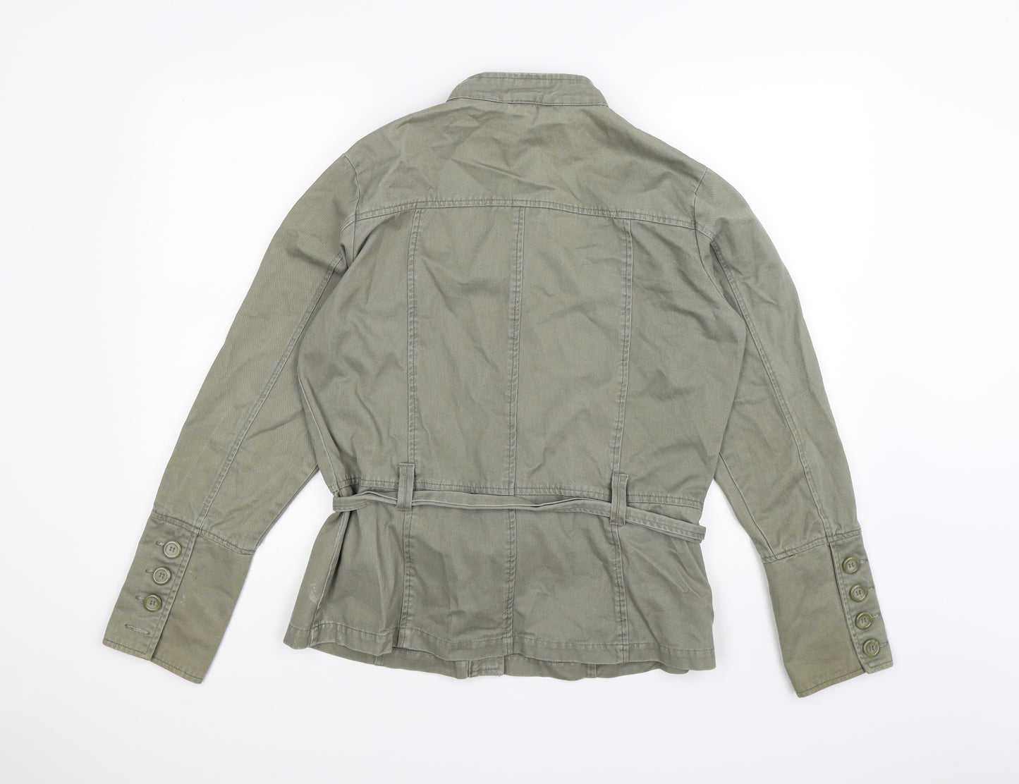 evie Womens Green  Denim Jacket  Size 14