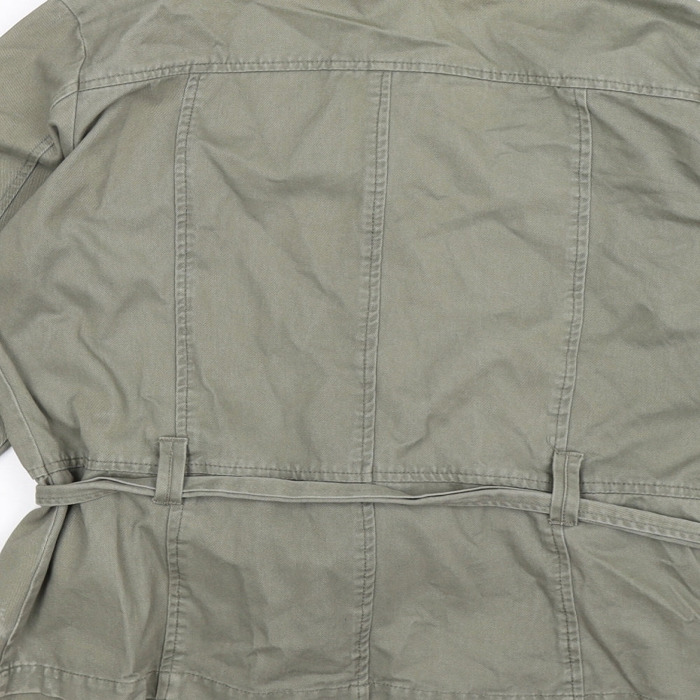evie Womens Green  Denim Jacket  Size 14