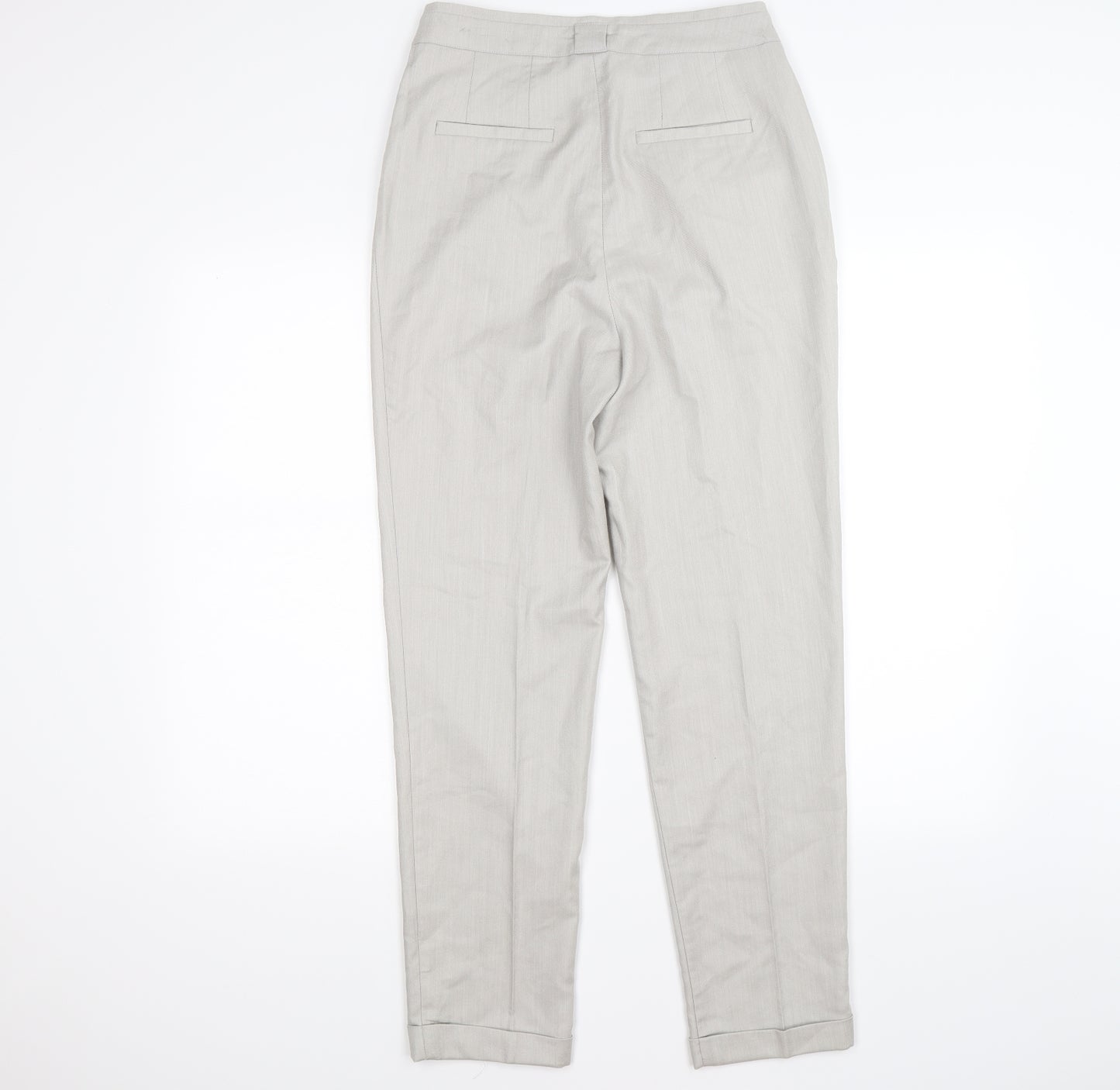 Oasis Womens Grey   Dress Pants Trousers Size 8 L27 in