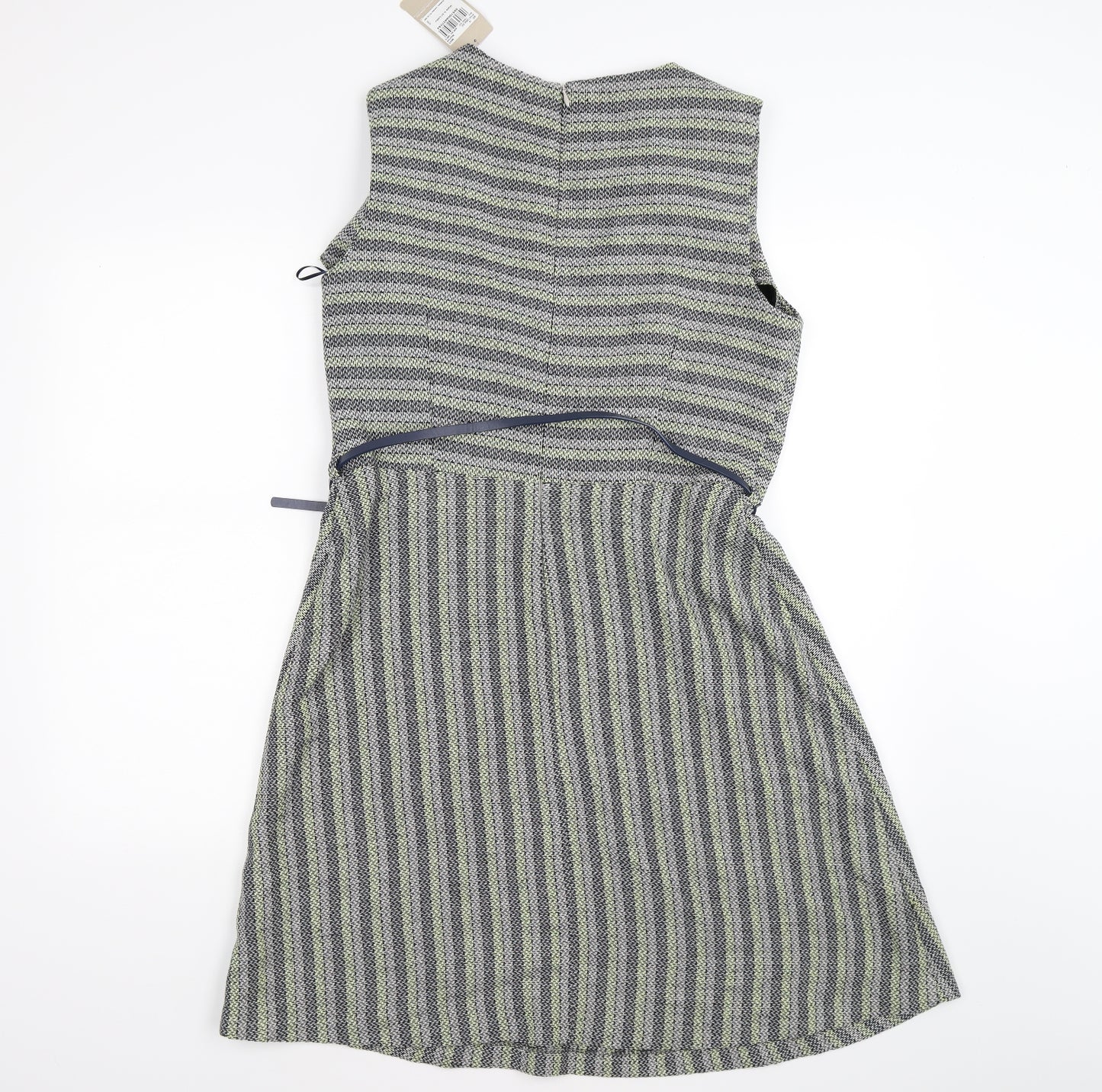 TU Womens Blue Check Knit Shift  Size 14