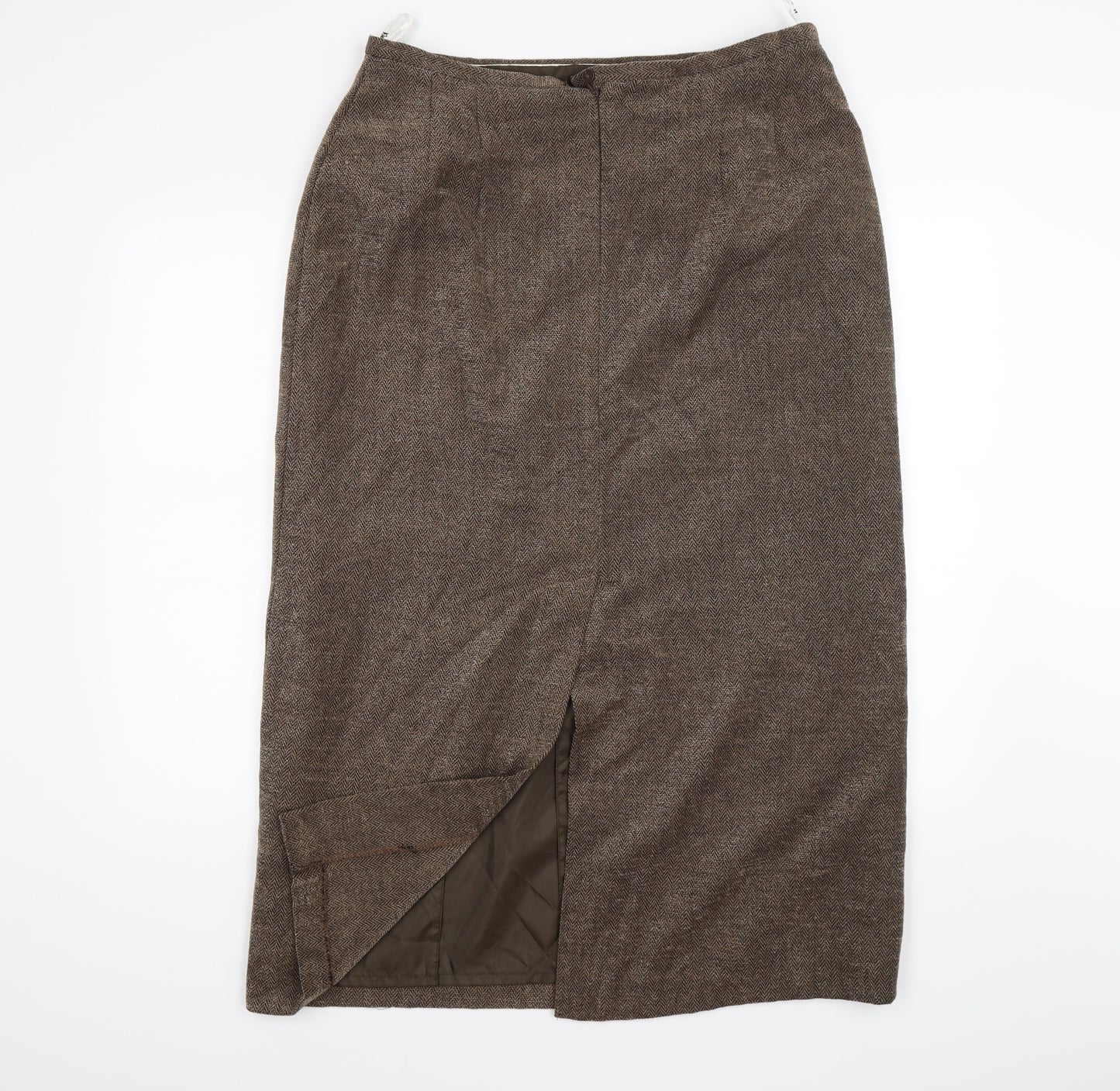 Klass Womens Brown  Knit Straight & Pencil Skirt Size 18