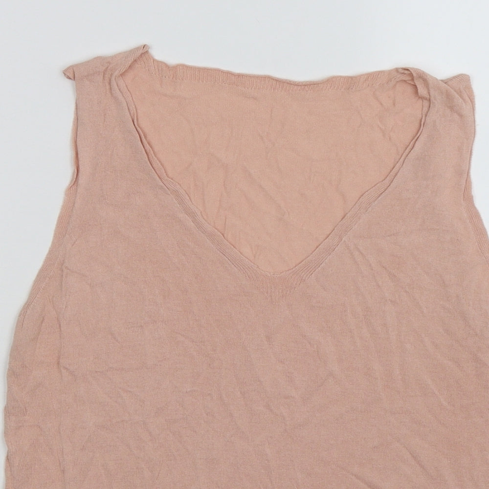 F&F Womens Pink  Knit Basic Tank Size 12