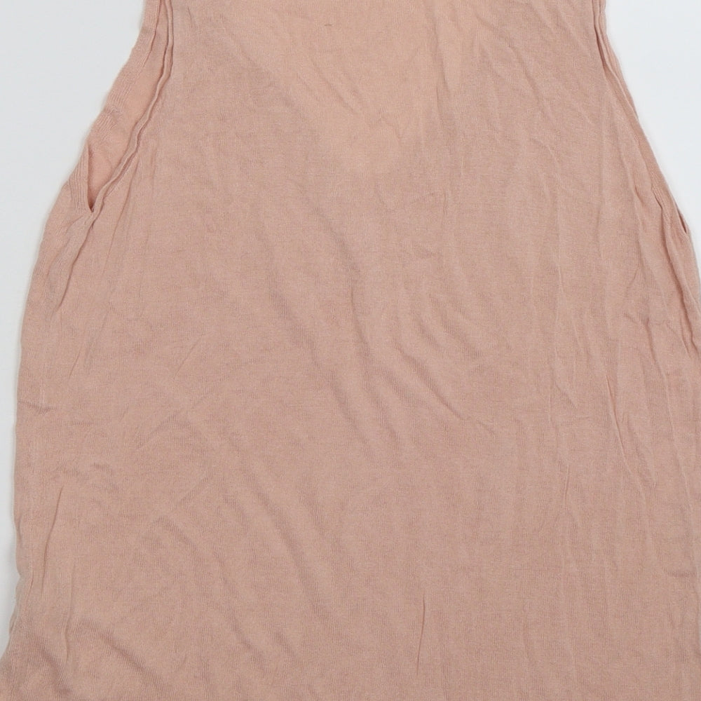 F&F Womens Pink  Knit Basic Tank Size 12