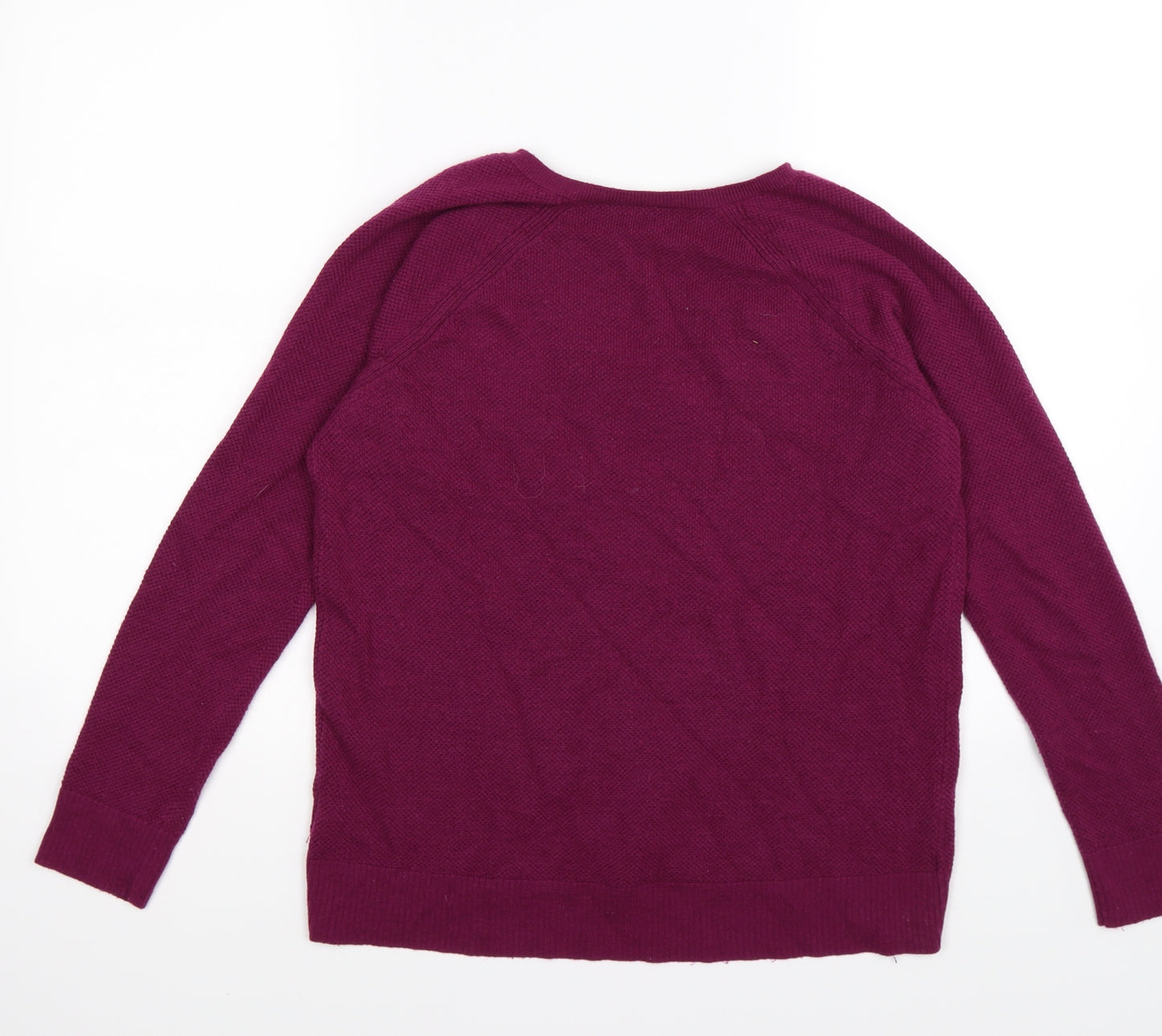 H&M Womens Purple  Knit Pullover Jumper Size XS