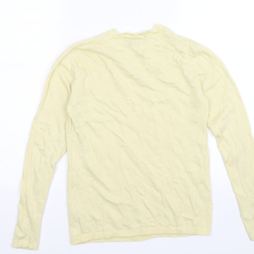 dorothy per Womens Yellow Striped Knit Pullover Jumper Size 8