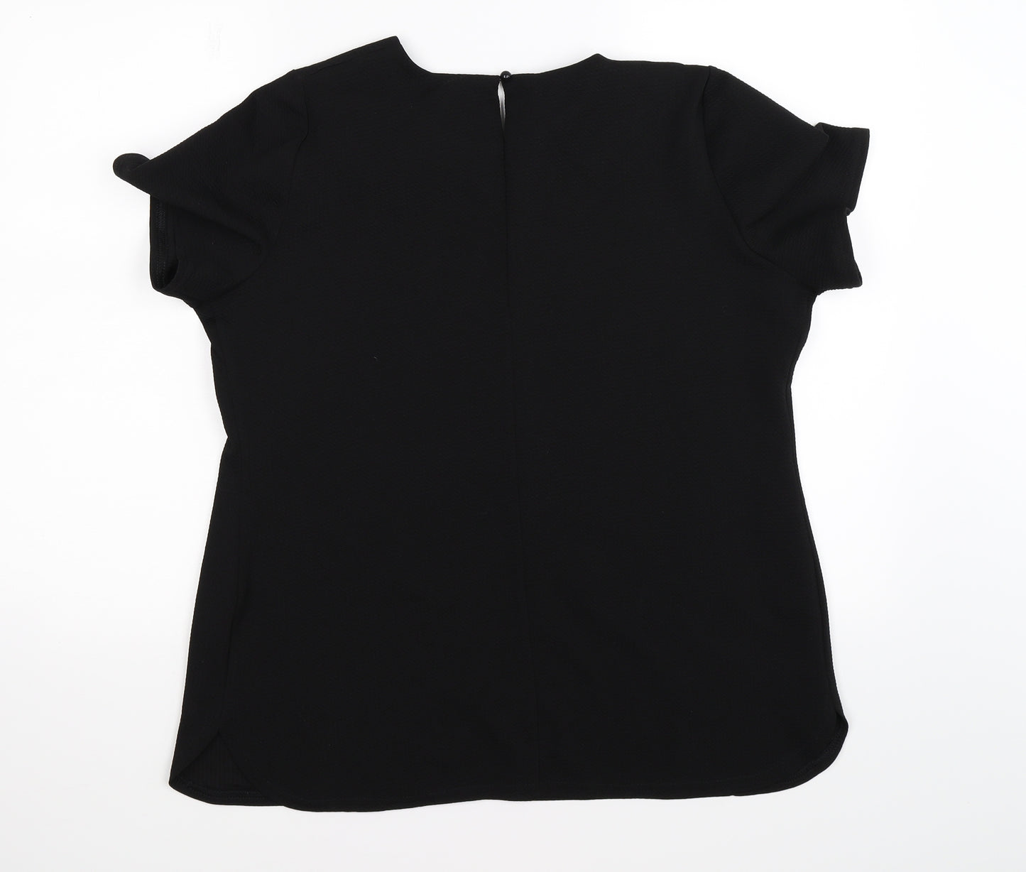 capsule Womens Black Floral  Tunic T-Shirt Size 16