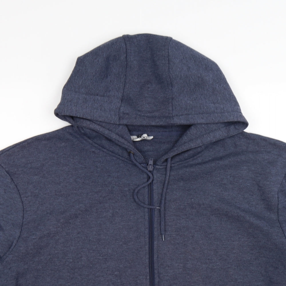 Peacocks Mens Blue   Full Zip Hoodie Size XL