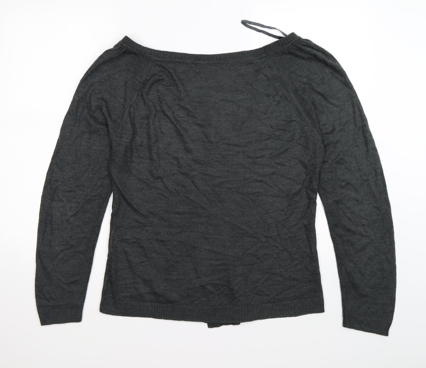 Ethel Austin Womens Grey  Knit Cardigan Jumper Size XL