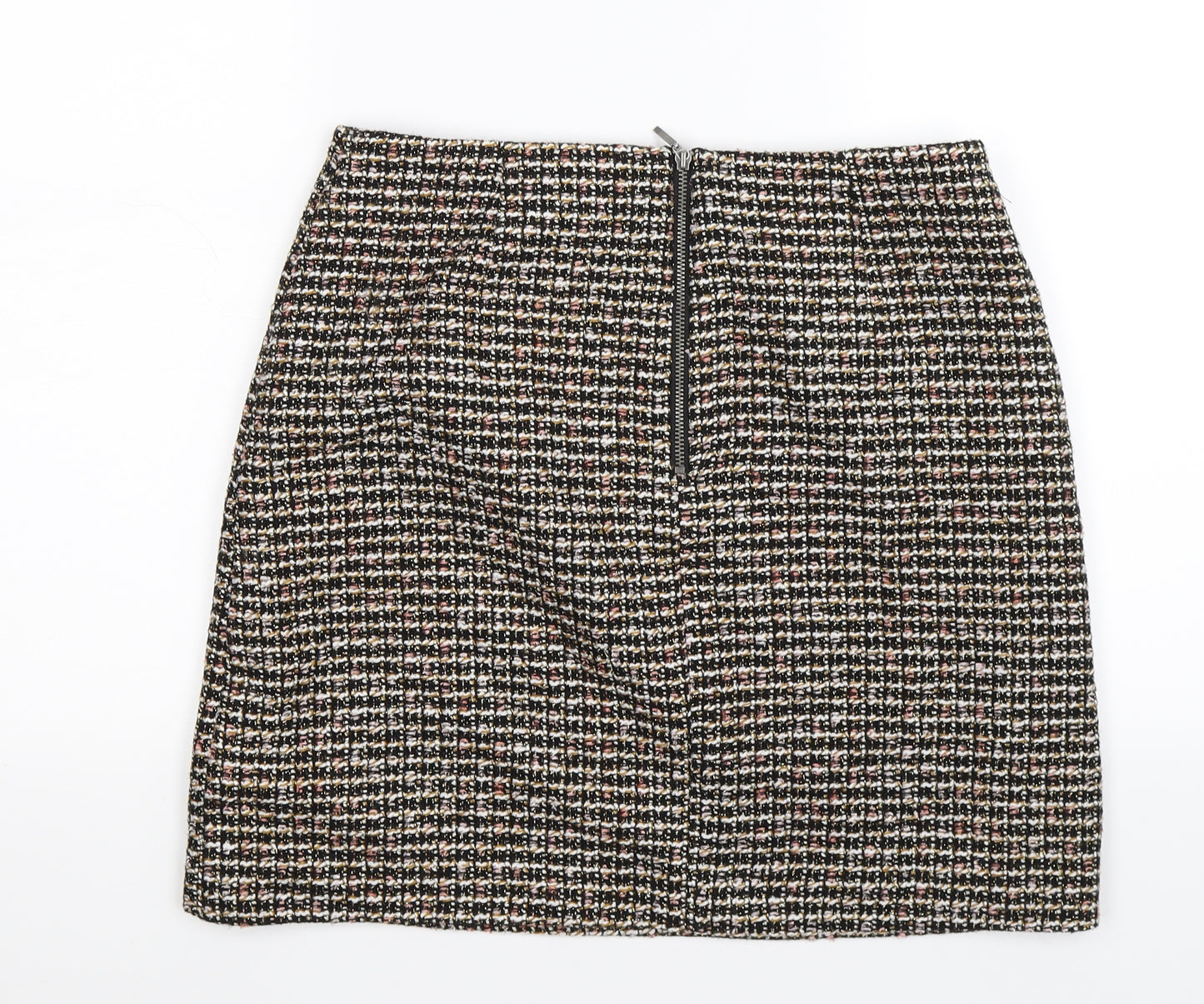 warehoue Womens Black Check Knit Straight & Pencil Skirt Size 12