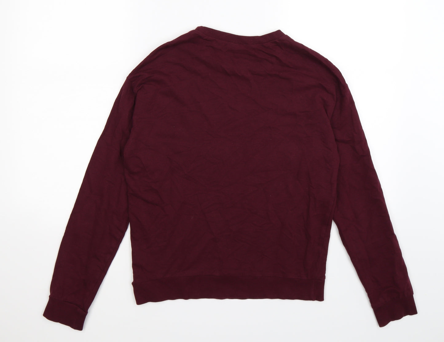 Divided Womens Purple  Jersey Pullover Sweatshirt Size S  - cheer leader