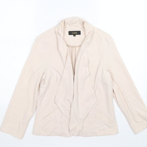Dorothy Perkins Womens Beige   Jacket Blazer Size 12  - waterfall