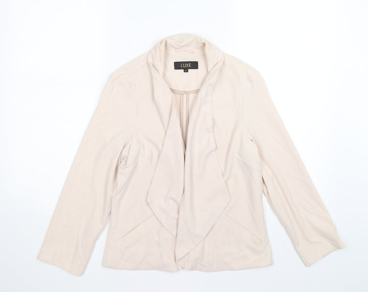 Dorothy Perkins Womens Beige Jacket Blazer Size 12 - waterfall