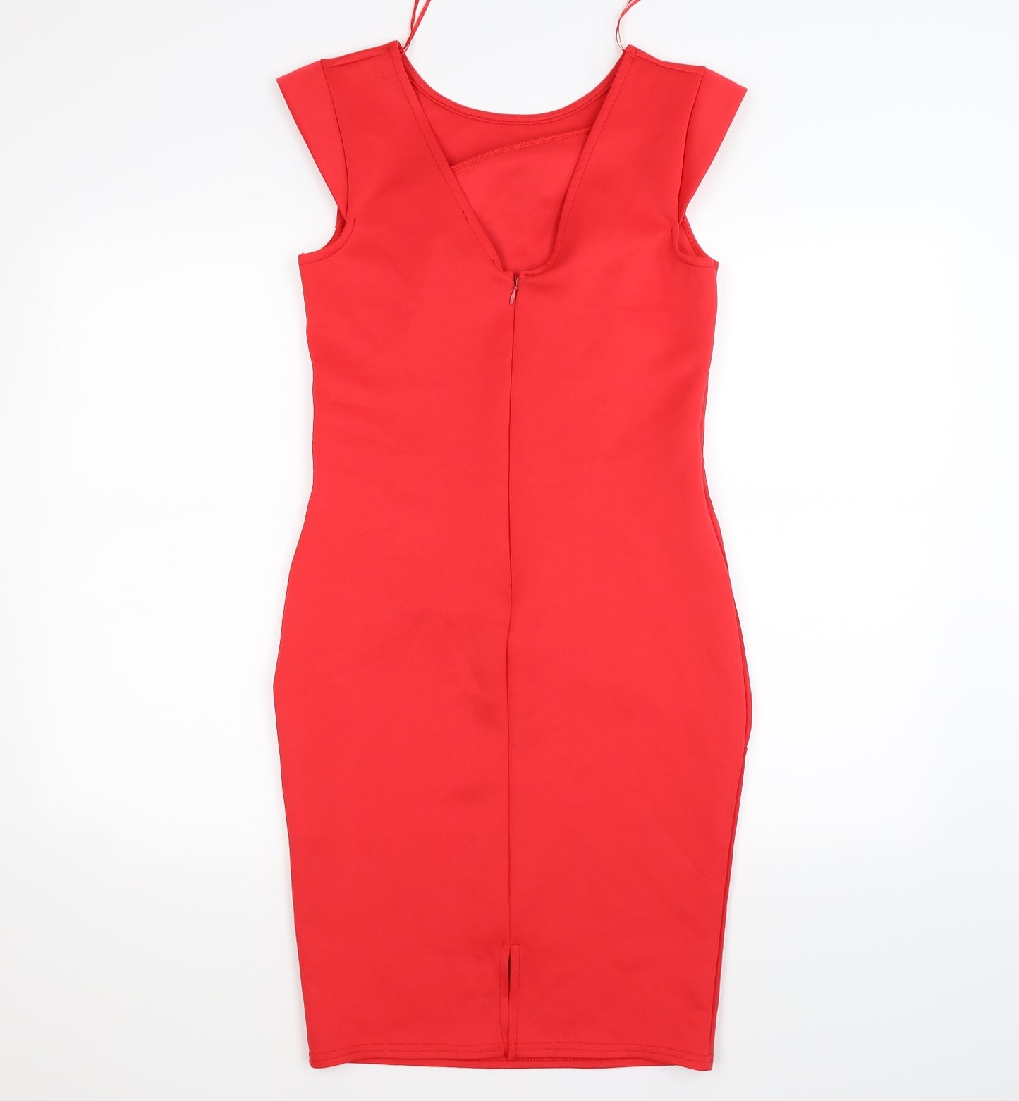 lipsr Womens Red Striped  Bodycon  Size 12