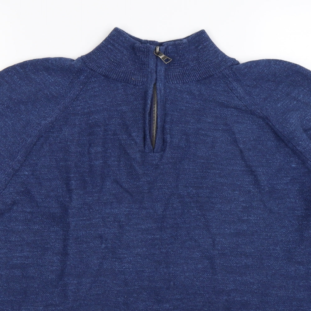 Marks and Spencer Mens Blue  Knit Pullover Jumper Size XL