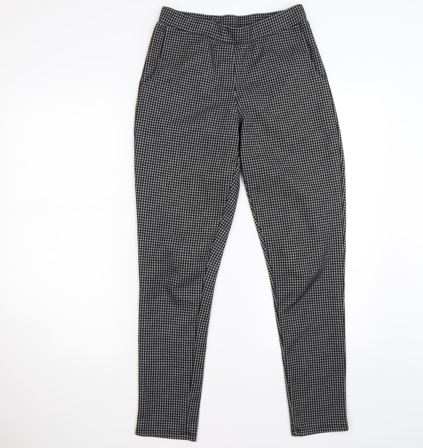 Dorothy Perkins Womens Black Check  Capri Trousers Size 8 L28 in - WORK OFFICE FORMAL