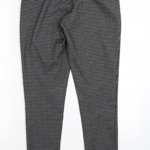 Dorothy Perkins Womens Black Check  Capri Trousers Size 8 L28 in - WORK OFFICE FORMAL
