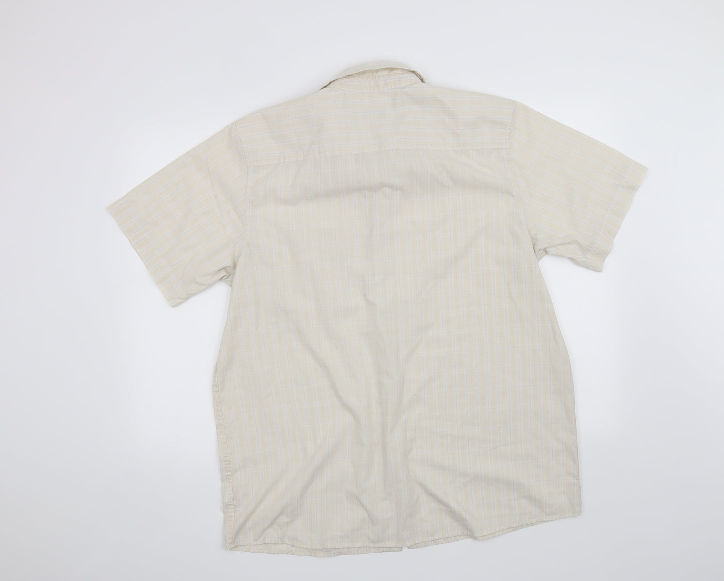Cherokee Mens Beige    Button-Up Size L