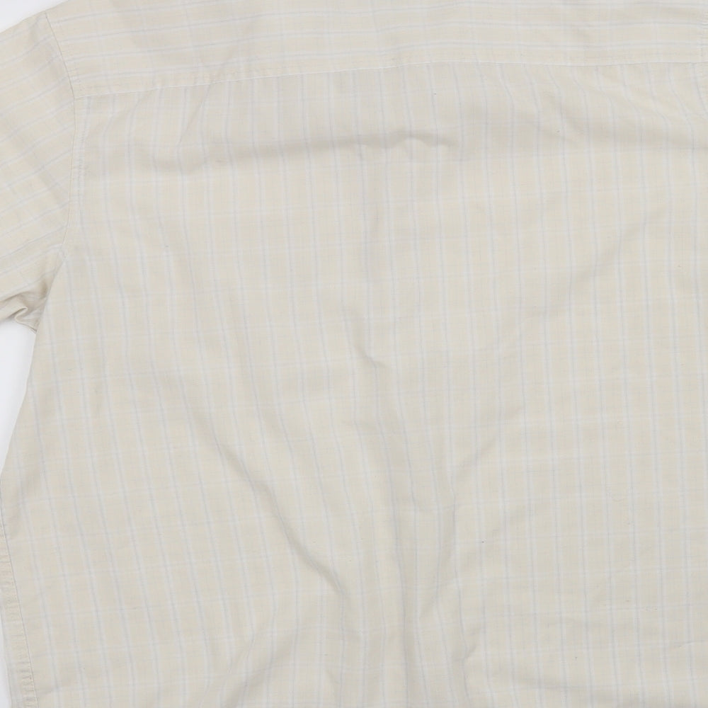 Cherokee Mens Beige    Button-Up Size L