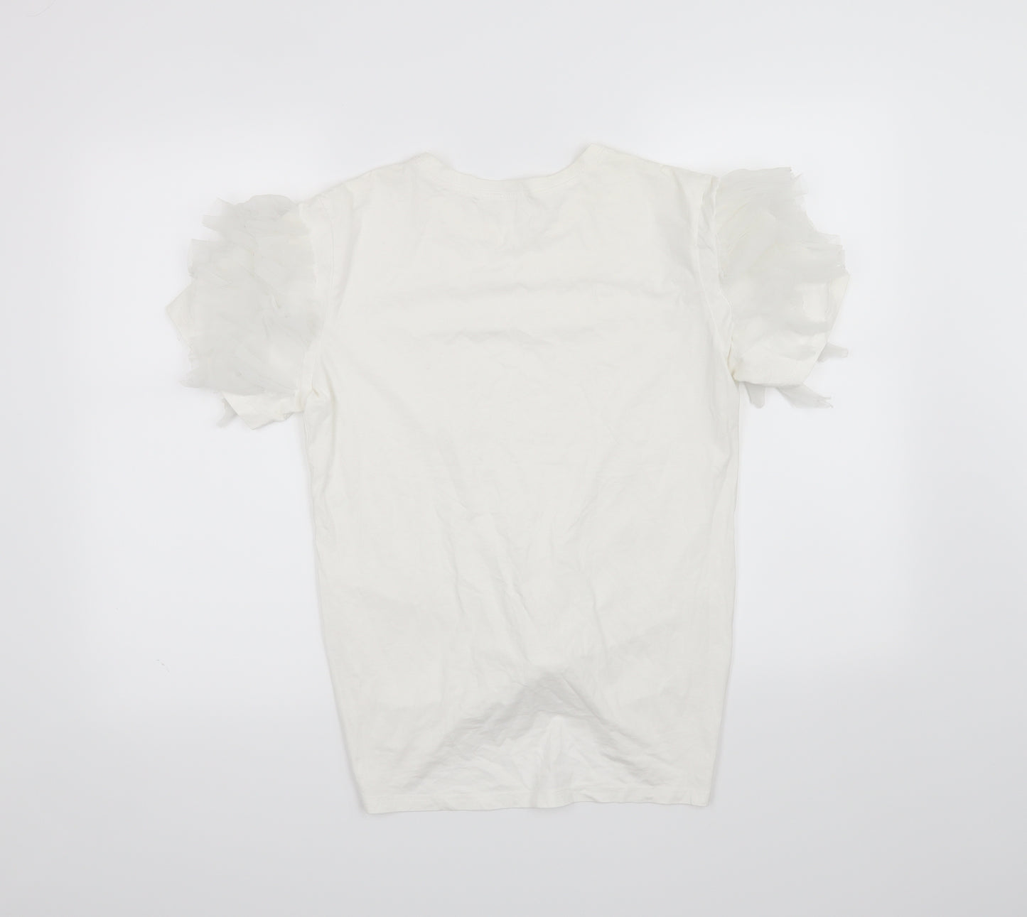 Yu & Me Womens White   Basic T-Shirt Size M