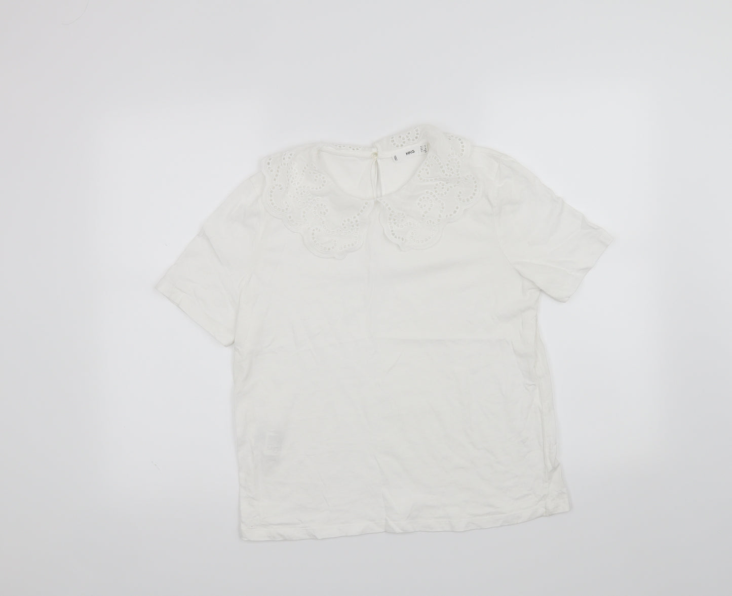 MNG Womens White   Basic T-Shirt Size M