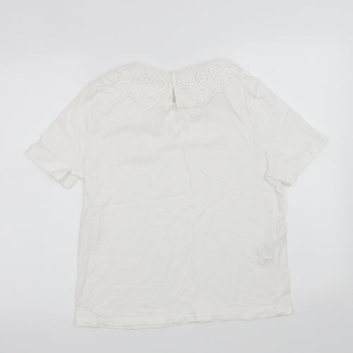 MNG Womens White   Basic T-Shirt Size M