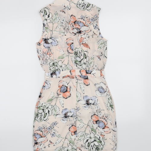 ASOS Womens Pink Floral  A-Line  Size 8